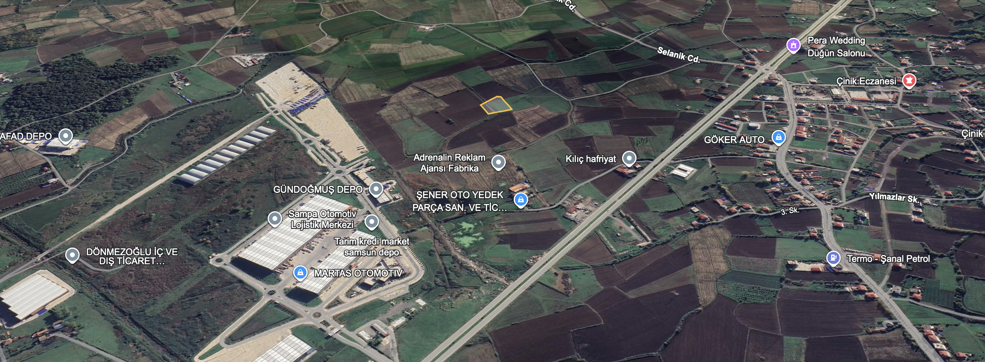 TEKKEKÖYDE SAMSUN-ORDU YOLUNA YAKIN TİCARİ ARSA